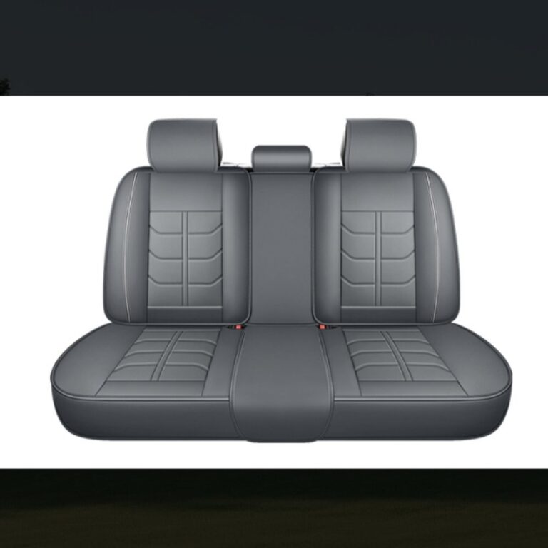 Full Leather Chair Cover Full-grain Leather Lumbar Support Model 1464, Grey & White