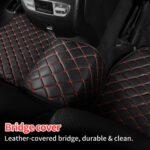 Automotive Floor Mats Universal Red Diamond‑Stitch Automotive Floor Liners