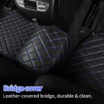 Automotive Floor Mats Universal Blue Diamond‑Stitch Automotive Floor Liners