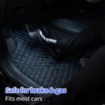 Automotive Floor Mats Universal Blue Diamond‑Stitch Automotive Floor Liners