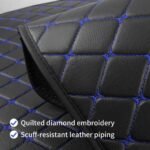 Automotive Floor Mats Universal Blue Diamond‑Stitch Automotive Floor Liners