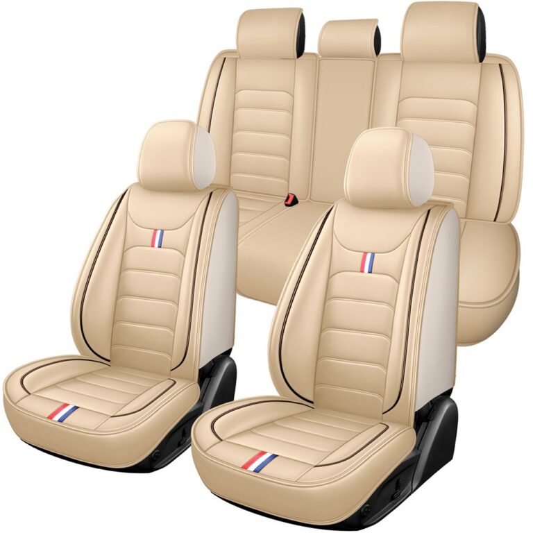 Full Leather Chair Cover Full-grain leather, all beige