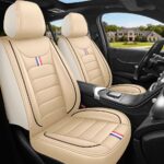 Full Leather Chair Cover Full-grain leather, all beige