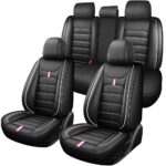 Full Leather Chair Cover Full-grain leather, black and white
