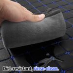 Automotive Floor Mats Universal Blue Diamond‑Stitch Automotive Floor Liners