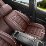 Full Leather Chair Cover Full-grain leather, coffee color