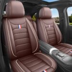 Full Leather Chair Cover Full-grain leather, coffee color