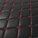 Automotive Floor Mats Universal Red Diamond‑Stitch Automotive Floor Liners