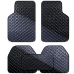 Automotive Floor Mats Universal Blue Diamond‑Stitch Automotive Floor Liners