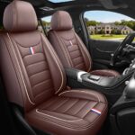 Full Leather Chair Cover Full-grain leather, coffee color