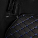 Automotive Floor Mats Universal Blue Diamond‑Stitch Automotive Floor Liners