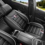 Full Leather Chair Cover Full-grain leather, black and white