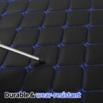 Automotive Floor Mats Universal Blue Diamond‑Stitch Automotive Floor Liners