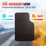 Automotive Floor Mats Universal Red Diamond‑Stitch Automotive Floor Liners